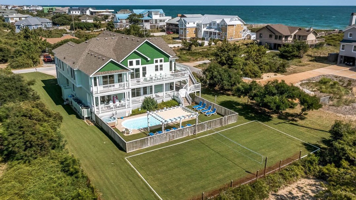 Southern Shores House | Sea View II | 245 ft to the beach | Private Pool, Hot Tub