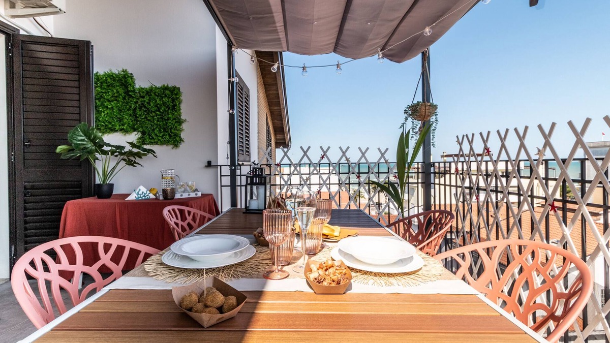 Tortoreto Lido Apartment | Sea View Panoramic Apartment With Terrace Wifi and Parking