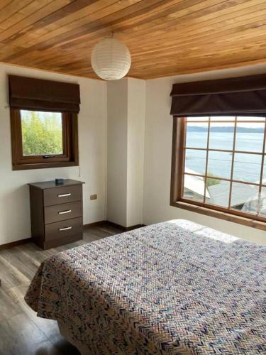 Ancud House | Sea view Room 1 on Danielas Home, shared bathroom
