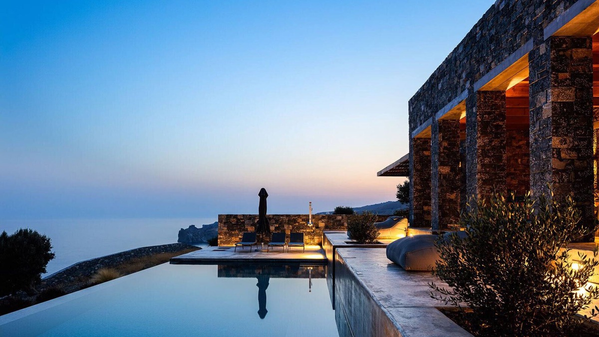 Vizari Villa | Seafront Brand New Villa by the peaceful Agios Pavlos beach
