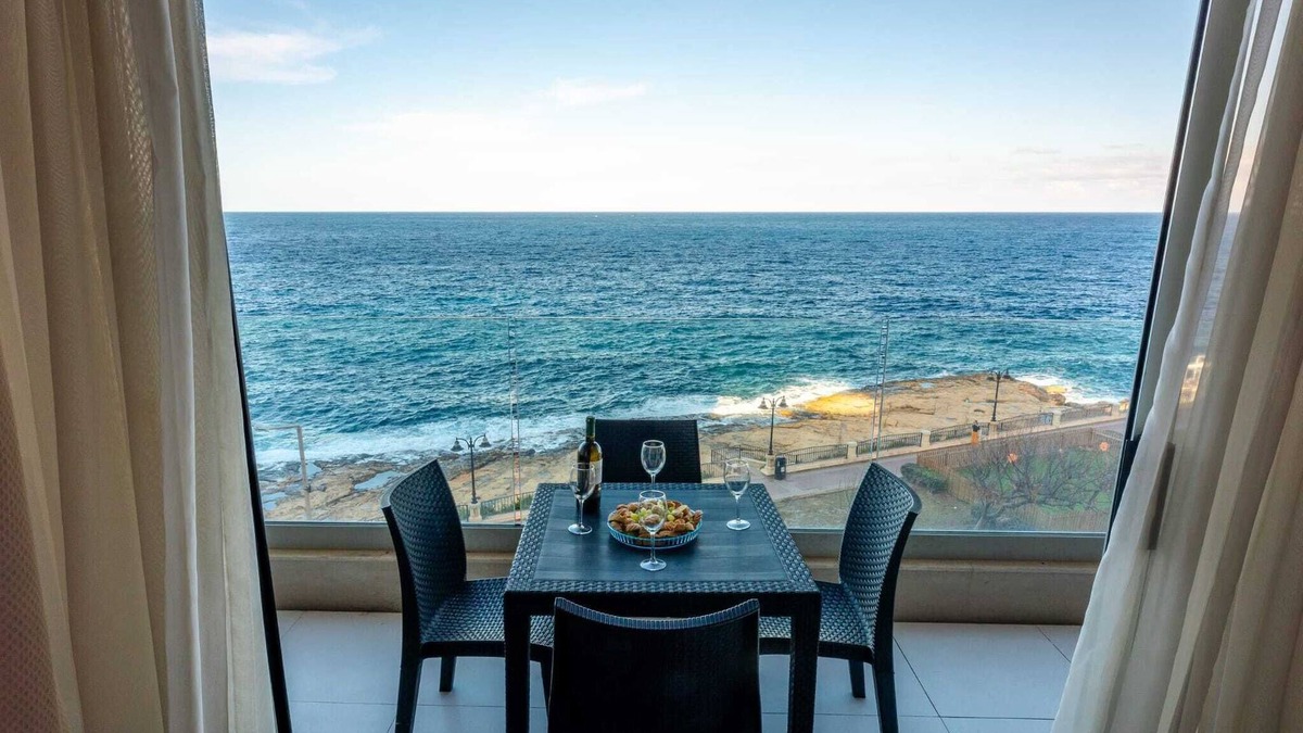 Sliema Apartment | Seaside Serenity 3BR Oasis Breathtaking Views