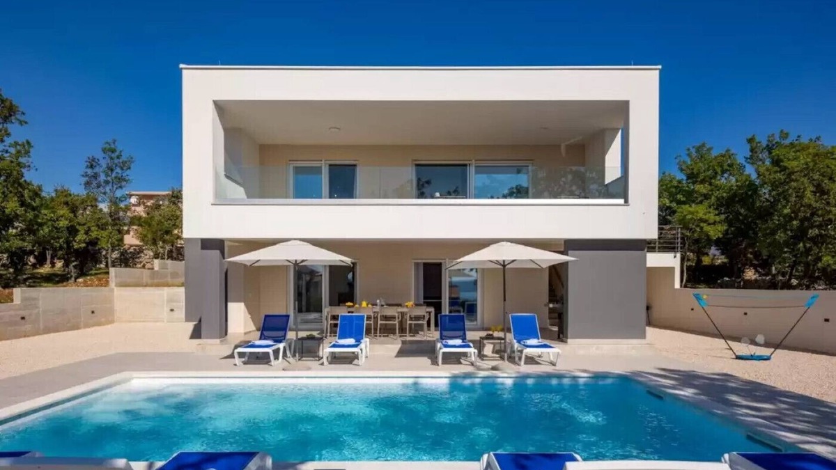 Maslenica Villa | Seaview Villa Deep Green with pool