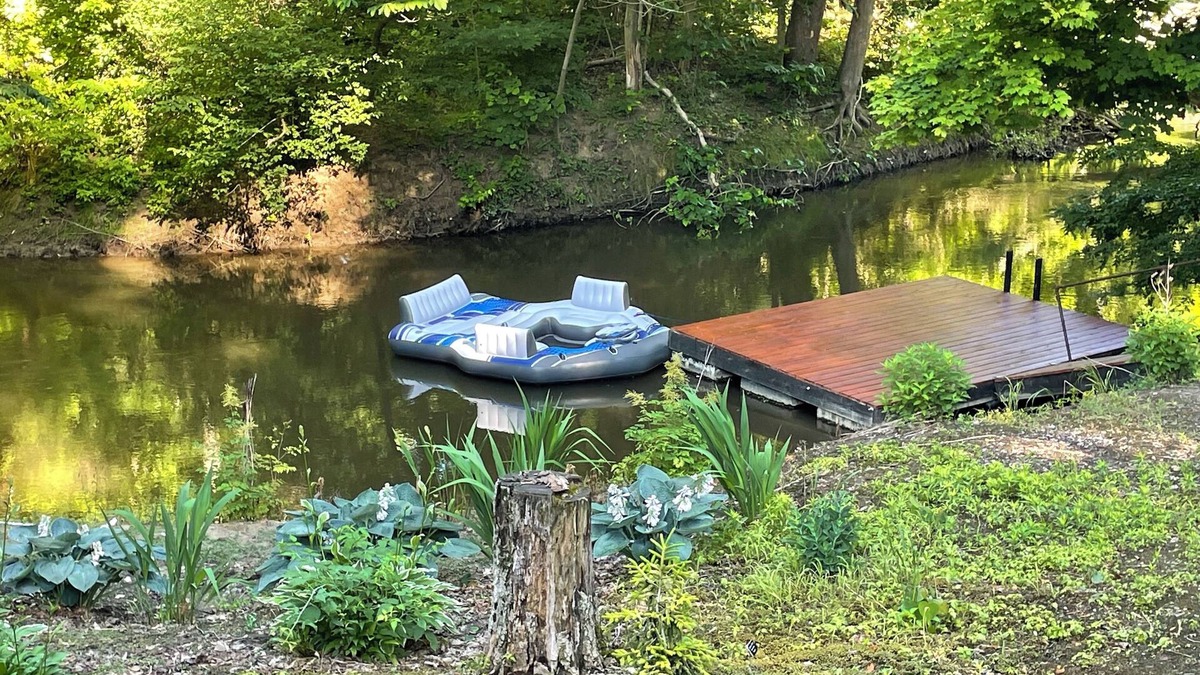 Bangor House | Secluded Country Home on River with Hot Tub and Private Trails
