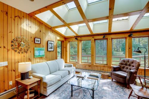 Hawley House | Secluded Family Getaway with On-Site Creek in Hawley