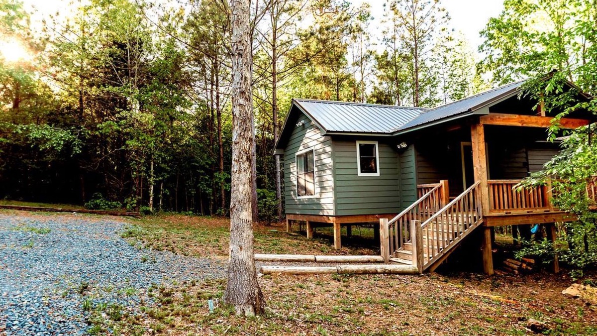 Wickes Cabin | Secluded Getaway for Two, Between the Cossatot River and Ouachita Mountains