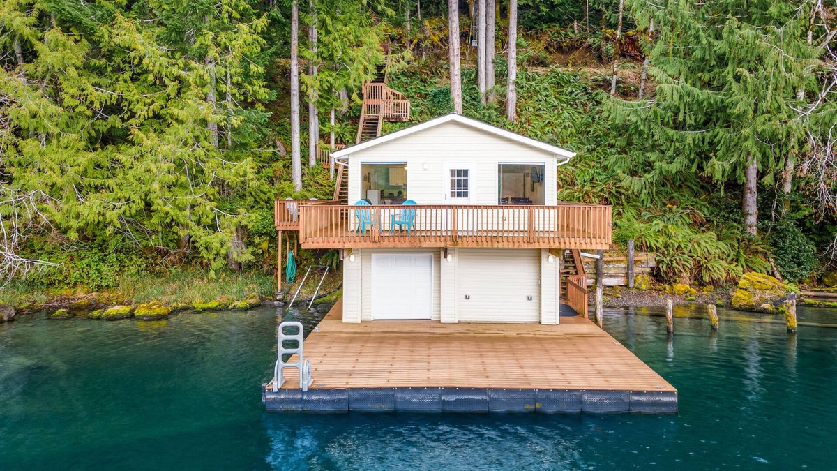 Port Angeles House | Secluded, lakefront getaway with deck - near sights & attractions