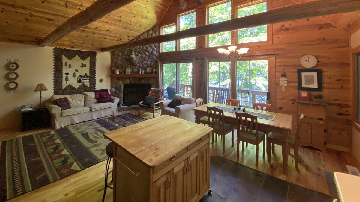 Vilas County Cabin | Secluded, peaceful Lakefront Chalet located in the heart of the Northwoods