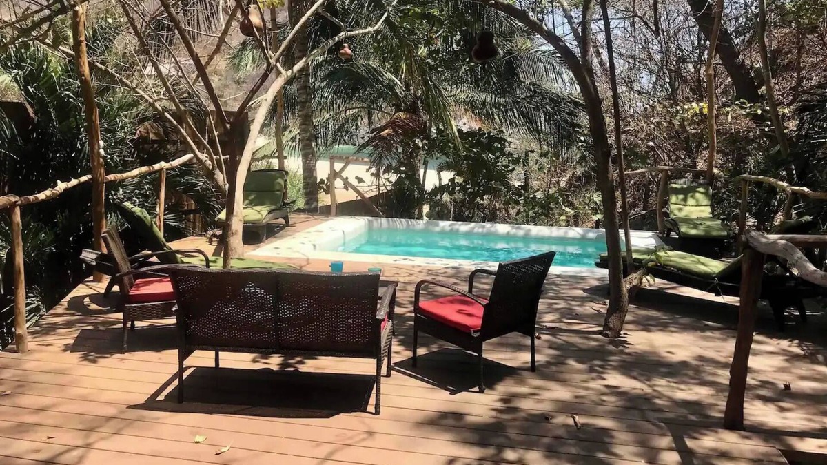 Arroyo Cruz House | Secret virgin front bay pool house and tree casita
