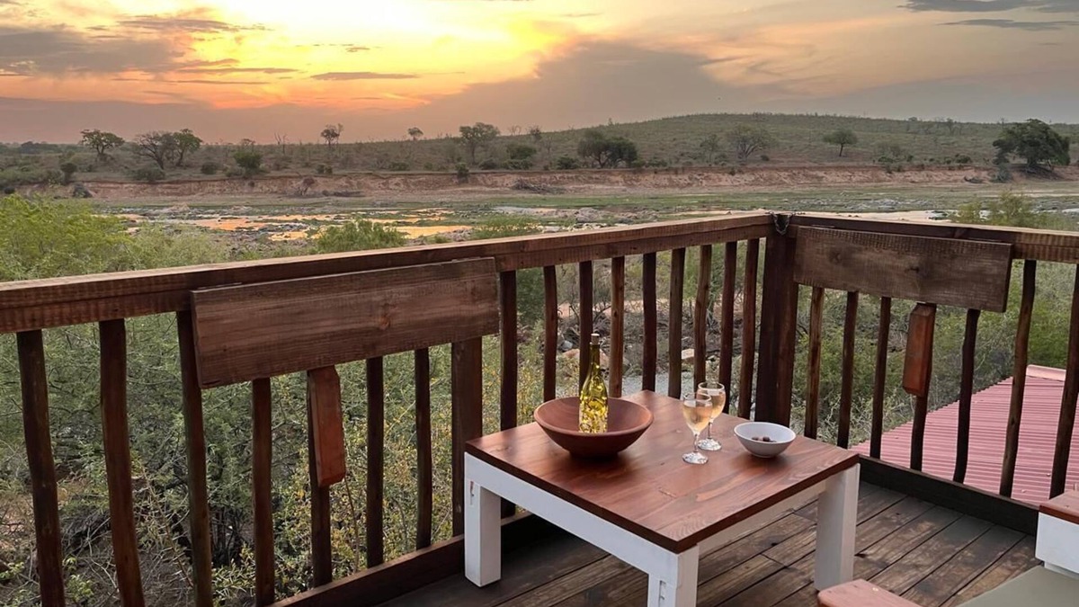 Marloth Park Cabin | See the Big 5 from the viewing deck of this incredible riverside bush lodge!