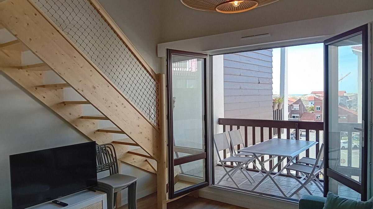 Le Penon Apartment | Seignosse: Renovated apartment near beach with air conditioning