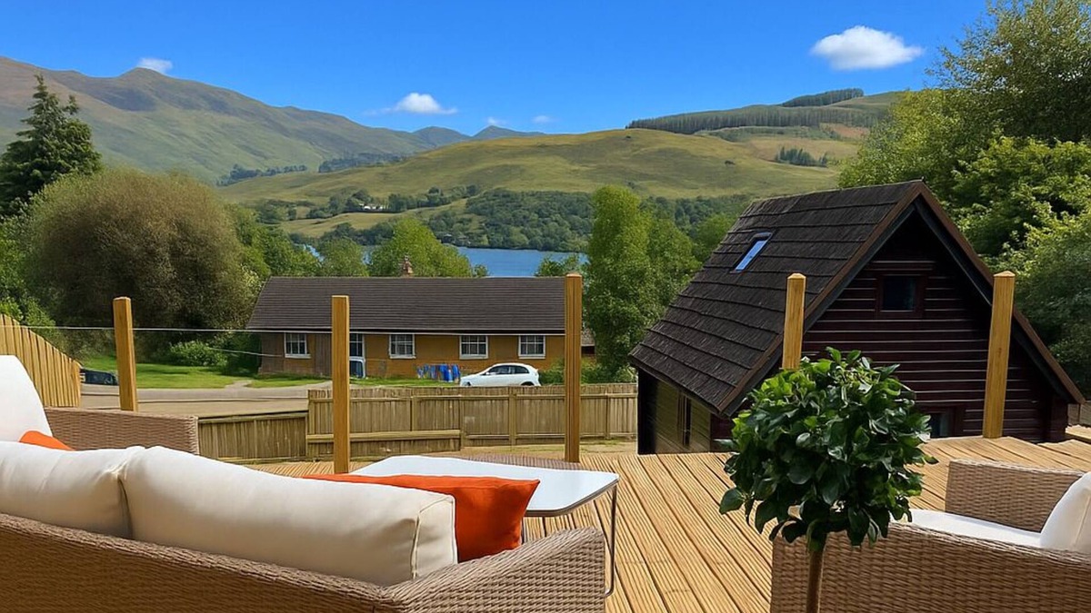 Lochearnhead Ski Chalet | Self catering holiday chalet In Lochearnhead, mountain views, loch and local pub