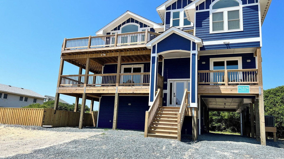 Carova Beach House | Semi-Oceanfront, Newer 7 Bedroom, 7.5 Bath, Theater, Pool, Hot Tub, WiFi, Pets