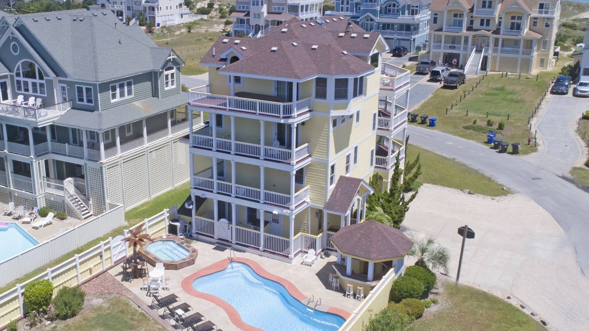 Ocean Isle Estates House | Semi-Oceanfront Premier Home w/Pool, Hot Tub, Elevator, Game Room, and Theater