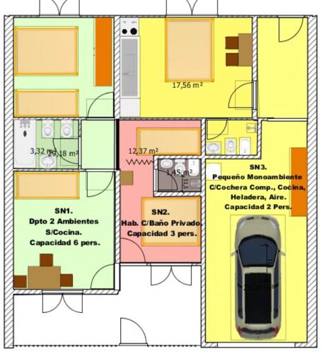 San Nicolas de los Arroyos Apartment | Serena Alojamientos San Nicolás 3 Unidades Funcionales