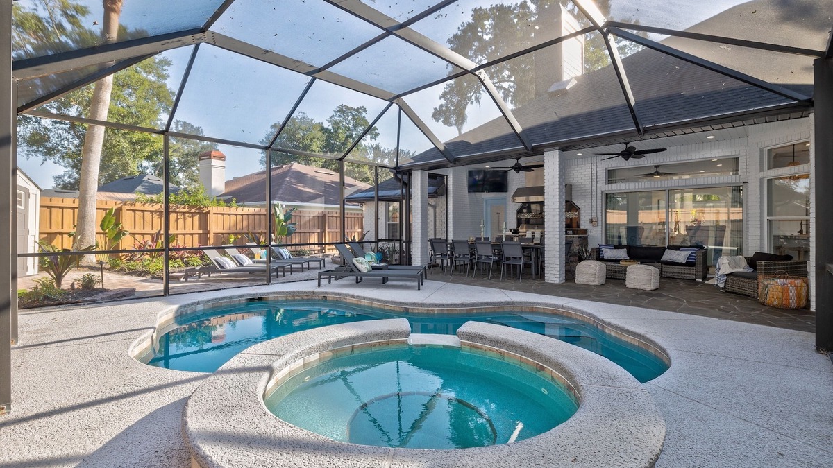 Jacksonville Beach House | Serene Escape, Heated Pool, Spa, Outdoor Dining & Putting Green
