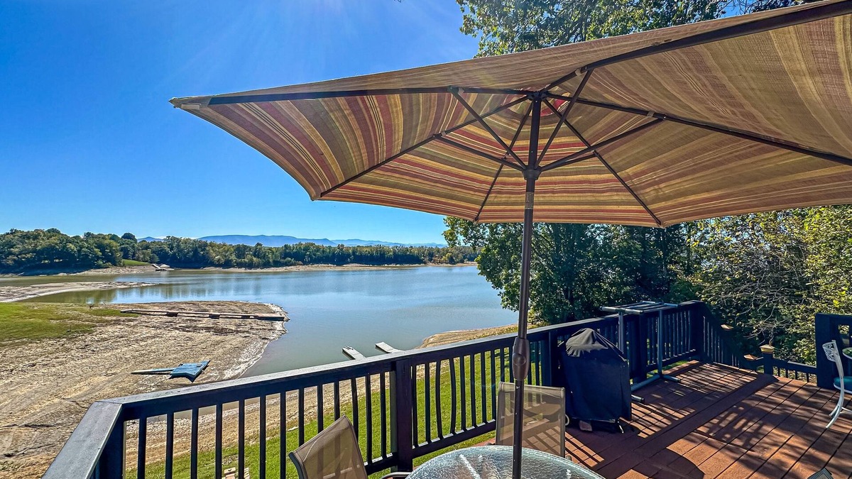 Dandridge House | Serene lakefront home w/free attraction tickets, dock, game room, & fire pit