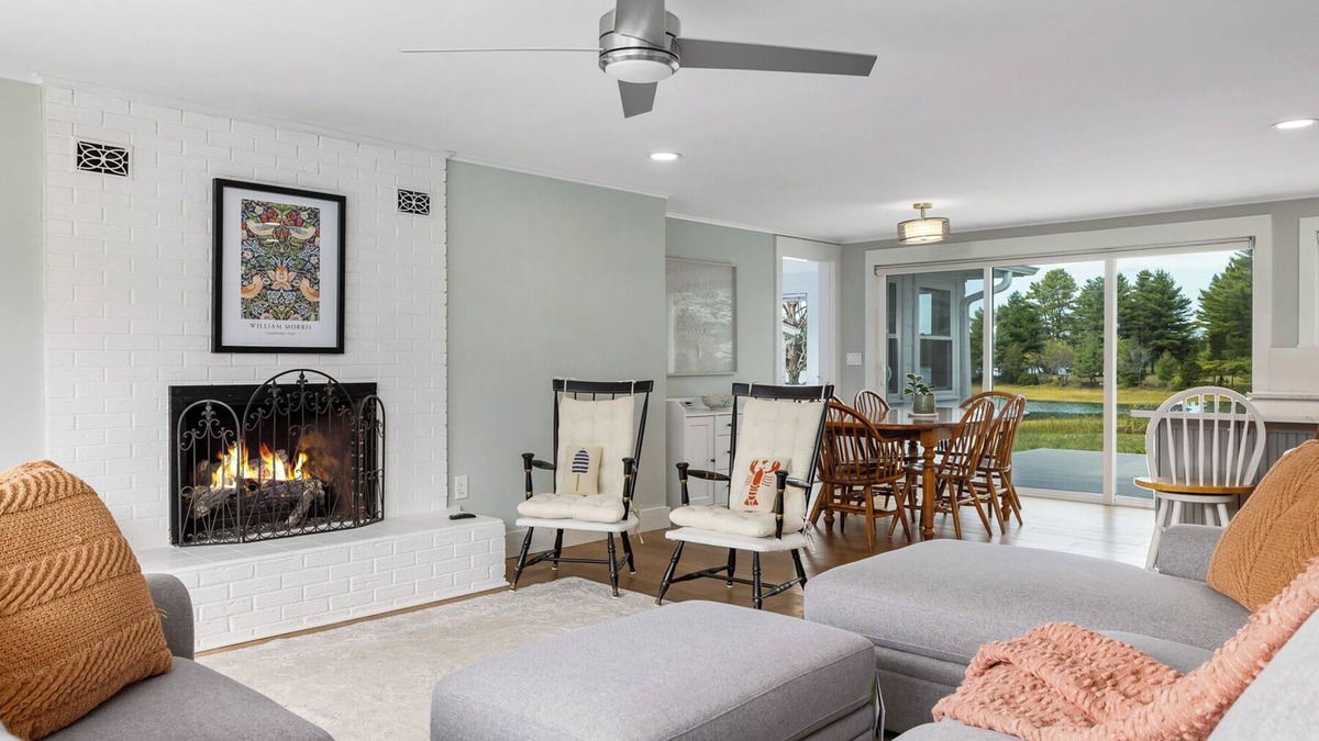 Kittery House | Serene WaterView House, Hot Tub, Fireplace, Large Deck & Yard!