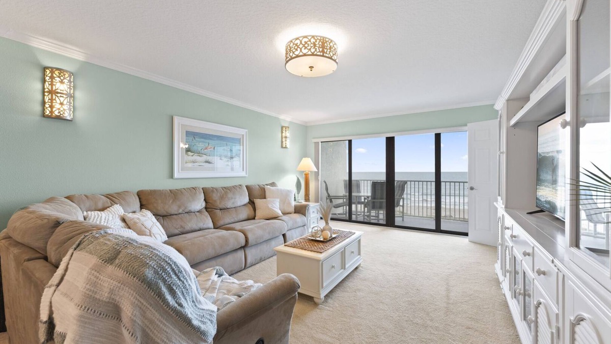 Cocoa Beach Condo | Serenity by the Sea Direct Ocean Front Oasis w/Pool & Hot tub!