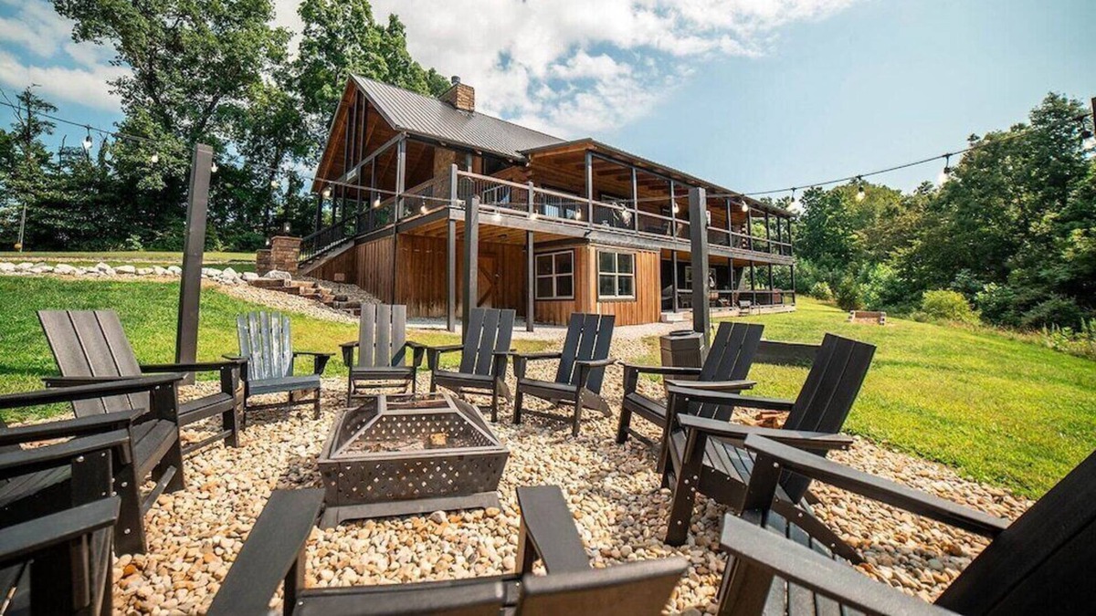 Creola House | "Serenity Ridge", a Luxury log estate with Views, Pool, Hot Tub, Game Room +more