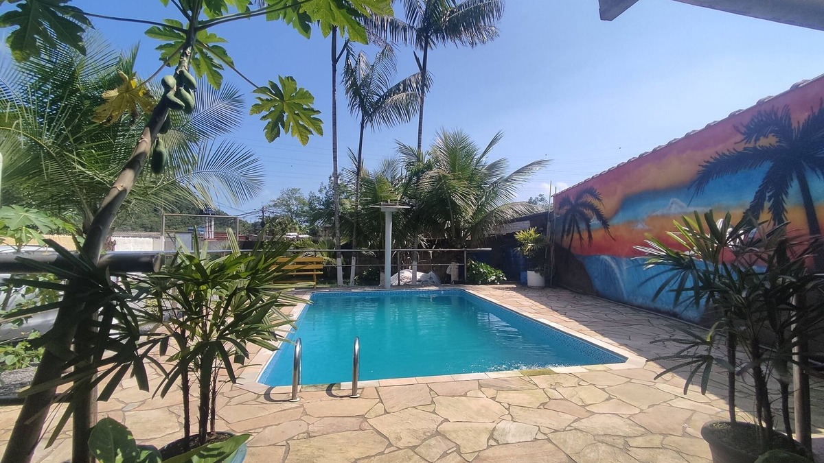 Santos House | Sitio com fácil acesso as praias do Guarujá