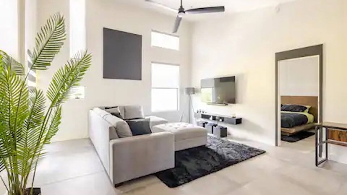 Sunset Condo | Sleek Monochrome Haven! 2BR 2 BA