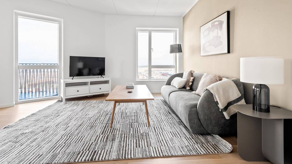 Copenhagen SV Apartment | Sleek Valby 2BR w/ W/D, Office & Balcony, nr Grønttorvet, by Blueground