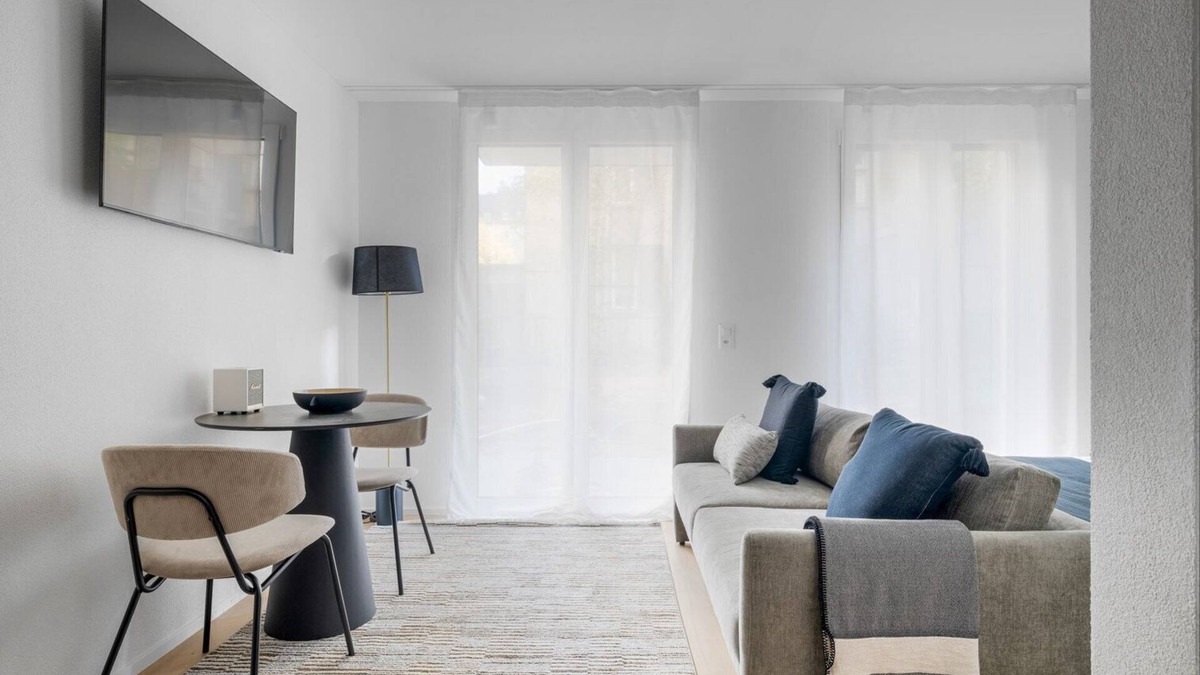 Sihlfeld Apartment | Sleek Wiedikon 1.5 Room w/Storage & W/D, 1 min to Market, by Blueground
