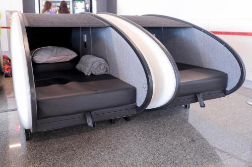 Okecie Hotel | Sleeping Pods GoSleep - Inside of Warsaw Chopin Airport, non schengen restricted zone after passport control, near Gate 2N