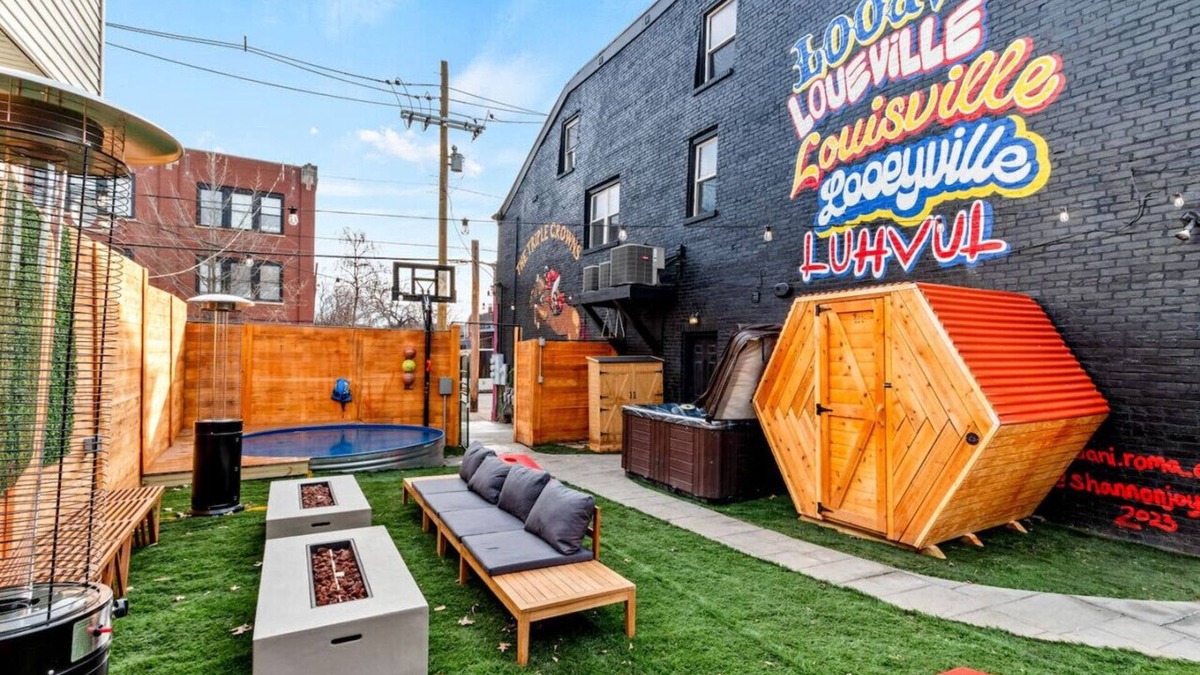 Downtown Louisville Apartment | Sleeps 12, HOT TUB, Cowboy Pool, Firepits, Yard Games