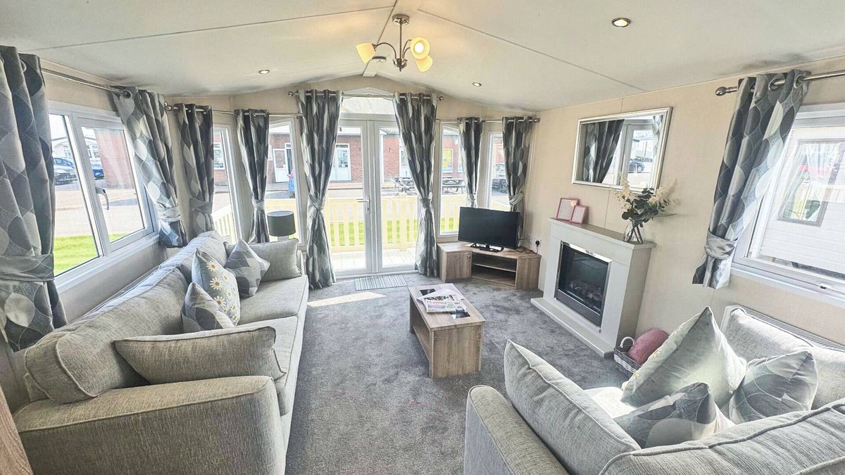 Aldbrough House | Smart, modern two bedroom caravan, perfect for couples and families alike.