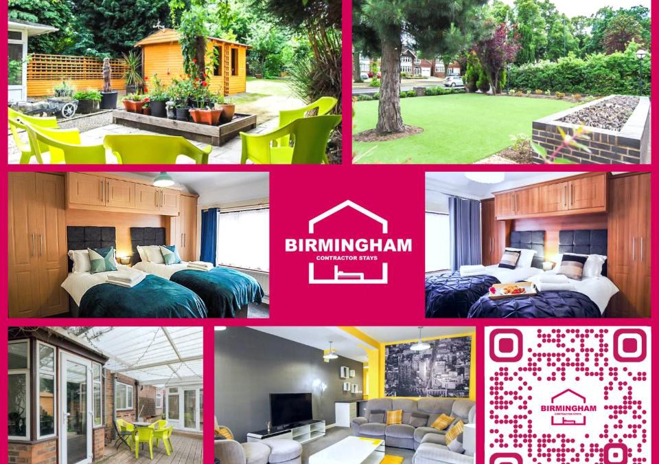 Bloxwich House | Solihull Stunning 4 Bedroom Home 6 Beds Parking for 2-3 cars or vans