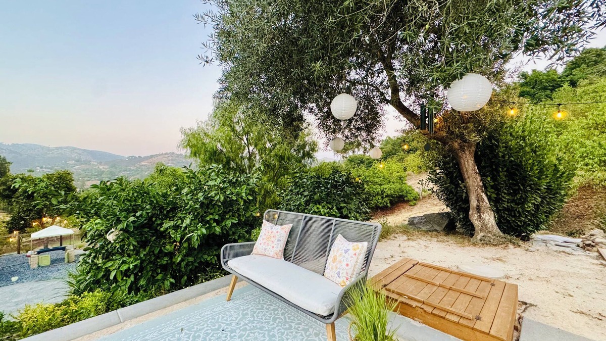 San Marcos House | Soluna Retreat: Serene 6-Acre Escape, Mountain Views, Minutes to Dining & Shops