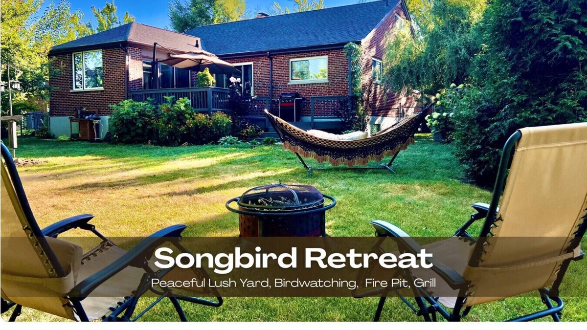 Anderson Township Apartment | Songbird Retreat | Lush Fenced Back Yard