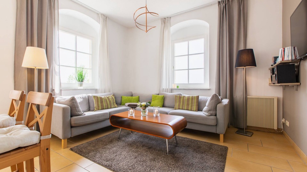 Pirna Apartment | 'Sonnenstein Castle' above the roofs of Pirna with a breathtaking view!