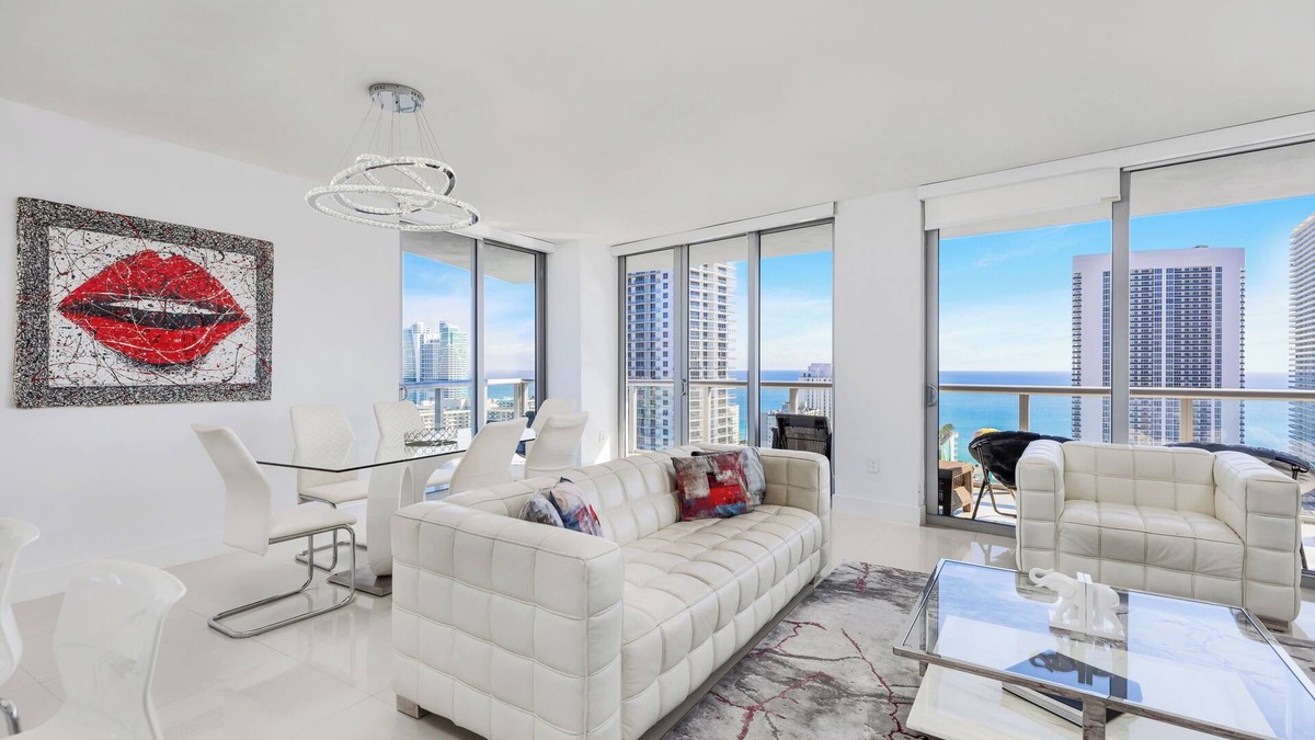 Hallandale Beach Apartment | ★ Sophisticated Miami Retreat at Beachwalk with Expansive Balcony Views
