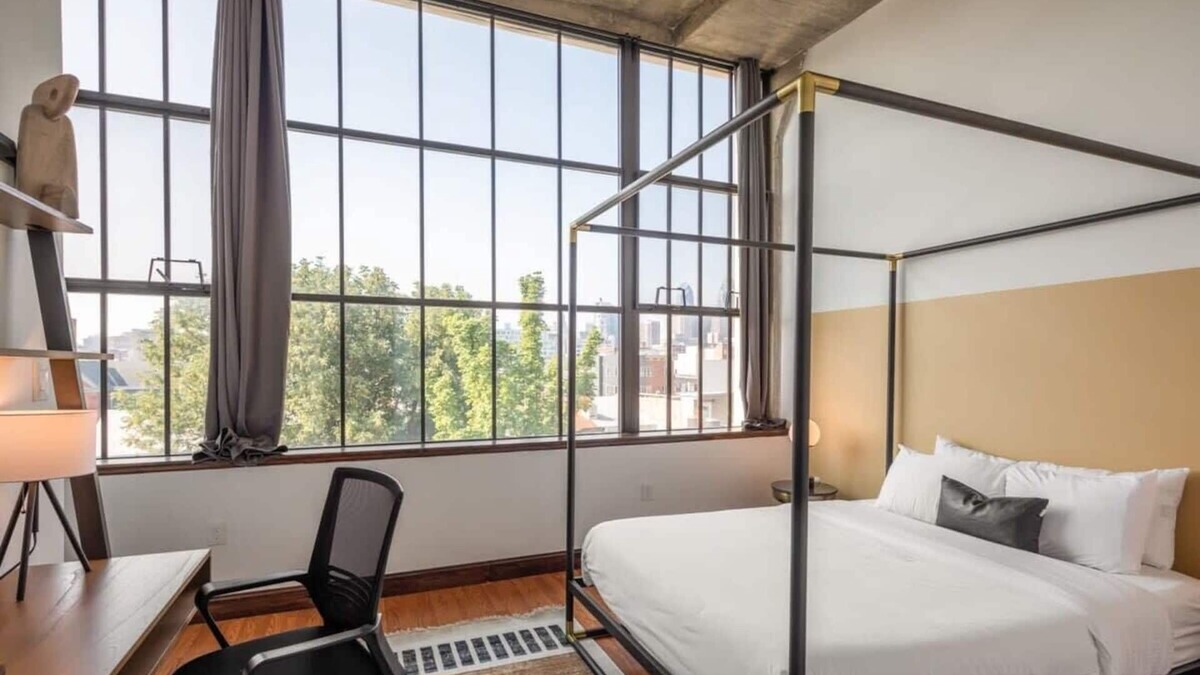 West Poplar Apartment | Sosuite | 2BR Apt w Balcony, W/D, Gym, On-Site Bar
