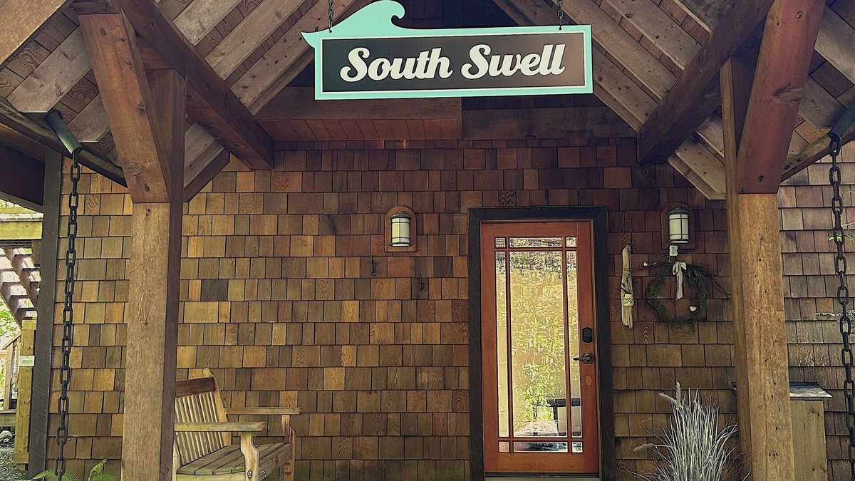 Tofino House | South Swell Tofino formerly Blue HeronnWaterfront home amid old growth cedars