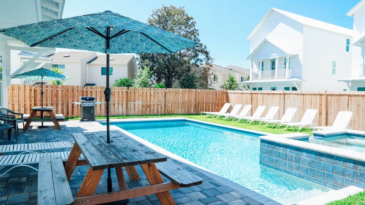 Avalon Beach Estates House | SOUTHERN GRACE - GOLF CART INCLUDED-GAME ROOM- BRAND NEW - PRIVATE POOL & SPA