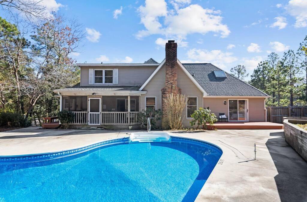 Southern Pines House | Southern Pines Getaway with Pool & Movie Theater!
