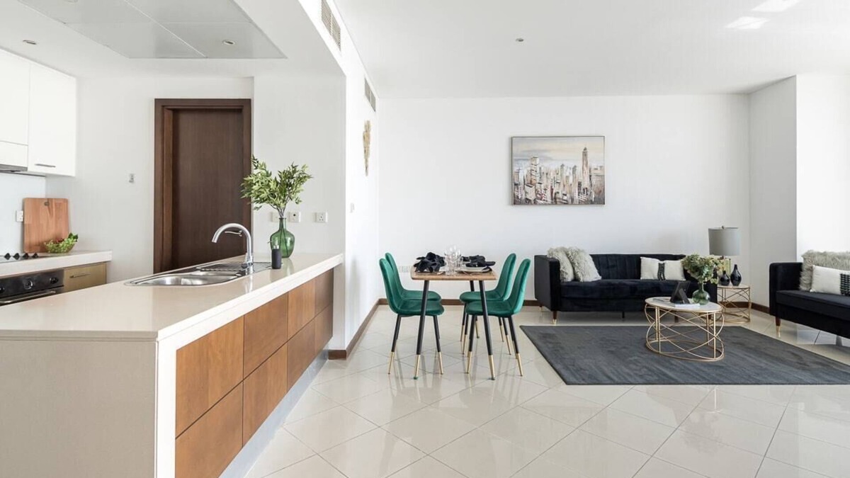 Dubai Festival City Apartment | Spacious 1BR Apartment With Lovely Dubai Creek Views