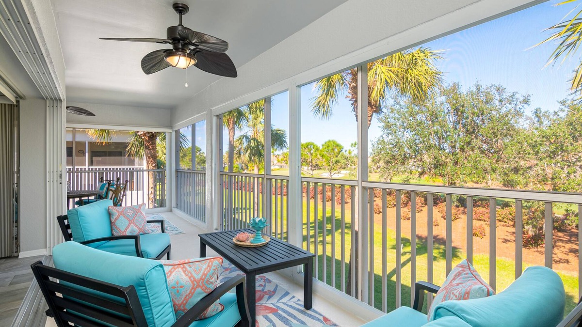 San Carlos Park Condo | Spacious 2BR, 2BA- Condo in private gated community over looking golf course!