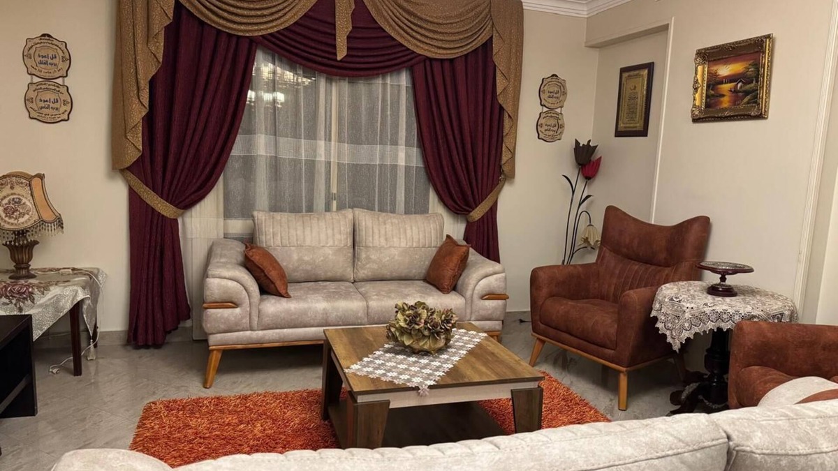 Nasr City Apartment | Spacious 3-bedroom apartment with AC, WiFi in Nasr City, Near Landmarks