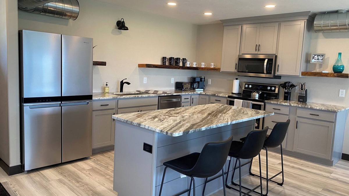 Dyckesville House | Spacious 3-Bed, 2-Bath Private Home Featuring a Private Marina, Kayaks and Gas fire pit