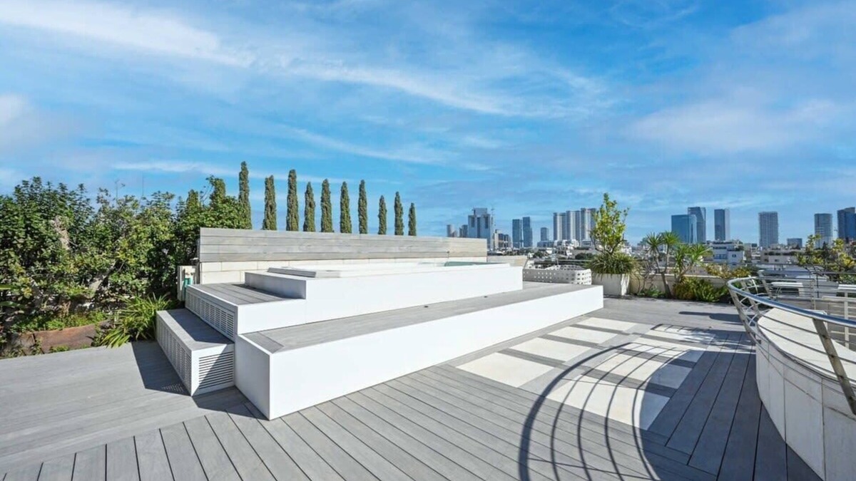 Tel Aviv Apartment | Spacious 3BR Penthouse with Pool by HolyGuest