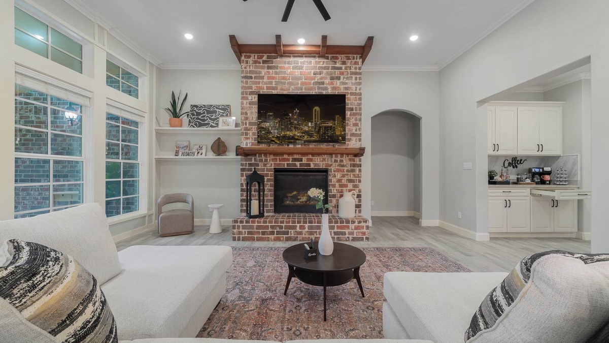 Irving House | Spacious 4-bedroom house near DFW, Hot Tub, Game Room, Backyard Playset