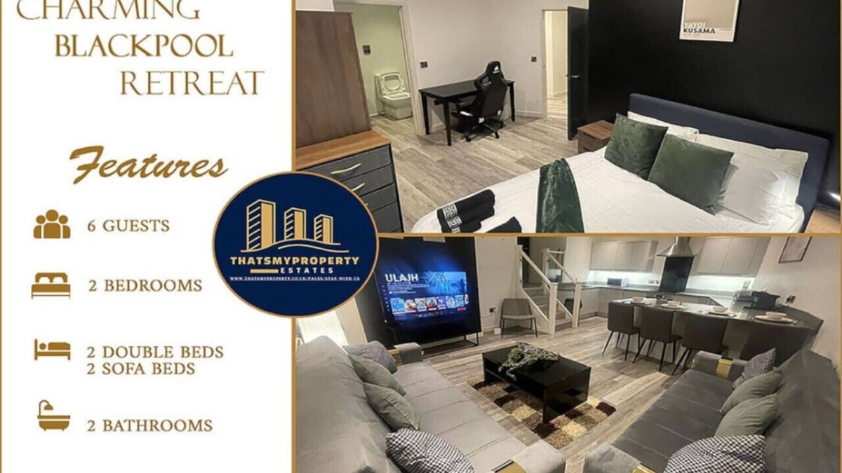 South Shore House | Spacious 6-Bedroom Home in Blackpool - Sleeps 16