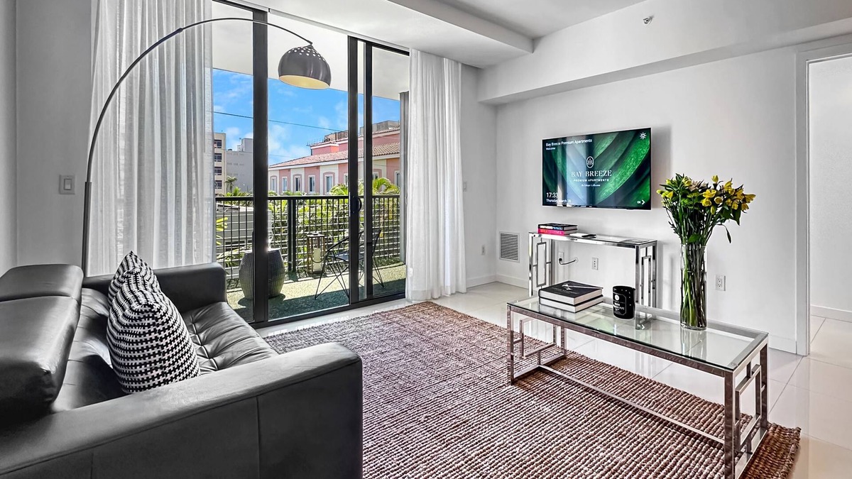 Bay Harbor Islands Apartment | Spacious and Stylish Terrace 1BD Apt | Balcony, Kitchen and Daily Housekeeping