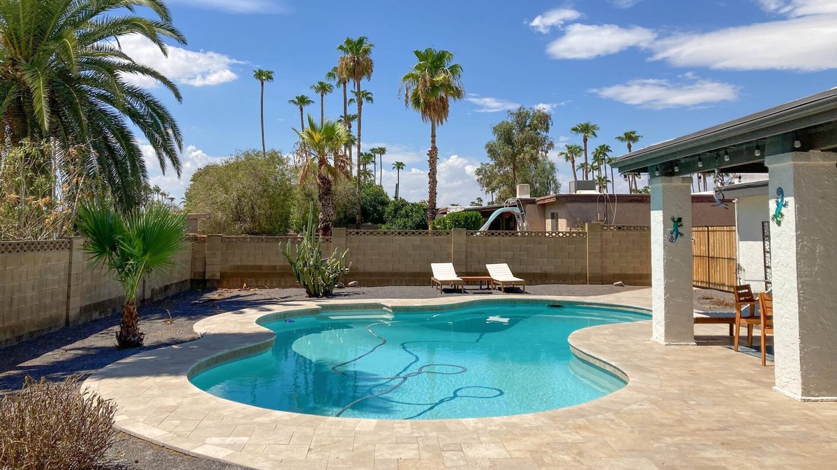 Raskin Estates House | Spacious desert charmer with pool & yard, open layout - dog-friendly