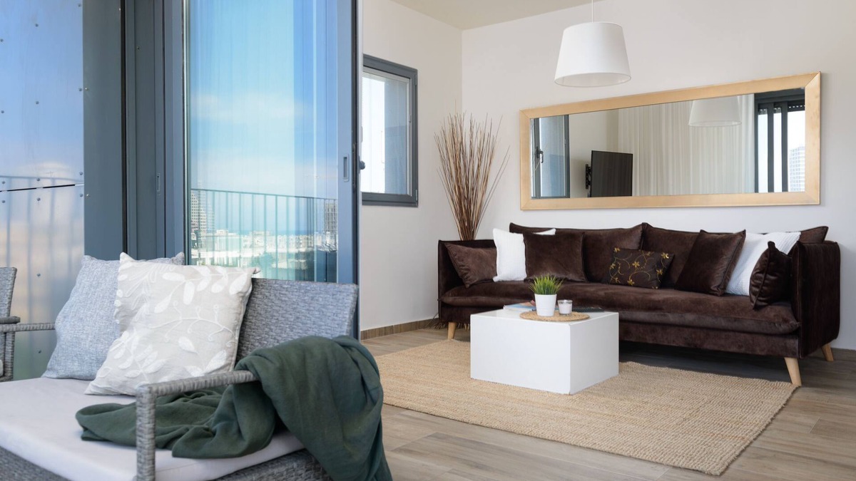 Tel Aviv City Center Apartment | Spacious Design apt BEST LOCATION TEL AVIV with SAFETY ROOM