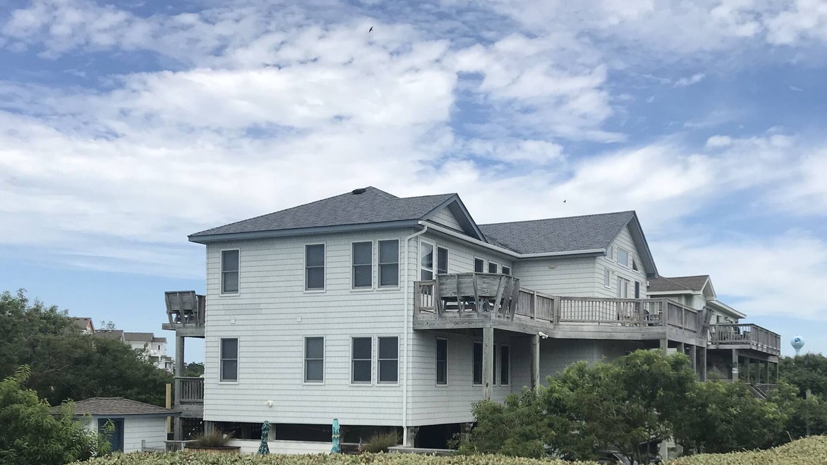 Ocean Sands House | Spacious home,saltwater heated pool, game room, volleyball,ocean views & Tennis